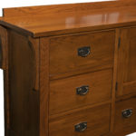 KINCAID FURNITURE Mission Style Oak Sideboard - Image 6