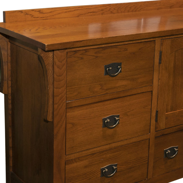 KINCAID FURNITURE Mission Style Oak Sideboard - Image 6
