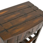 Single Drawer End Table with Lower Slatted Shelves - Image 5