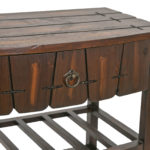 Single Drawer End Table with Lower Slatted Shelves - Image 4