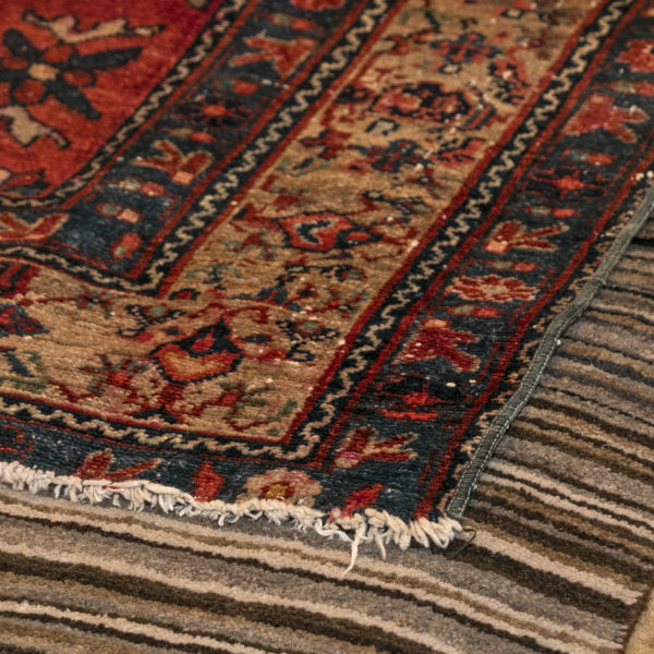 5’1”x 6’5” Vintage Hand Woven Persian Wool Rug - Image 5