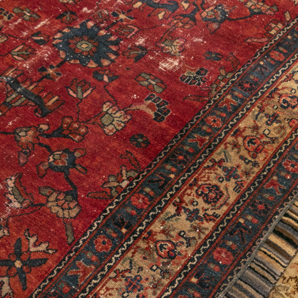 5’1”x 6’5” Vintage Hand Woven Persian Wool Rug - Image 4