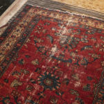 5’1”x 6’5” Vintage Hand Woven Persian Wool Rug - Image 3
