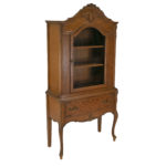 Vintage French Style China Cabinet with Lower Drawer - Image 7