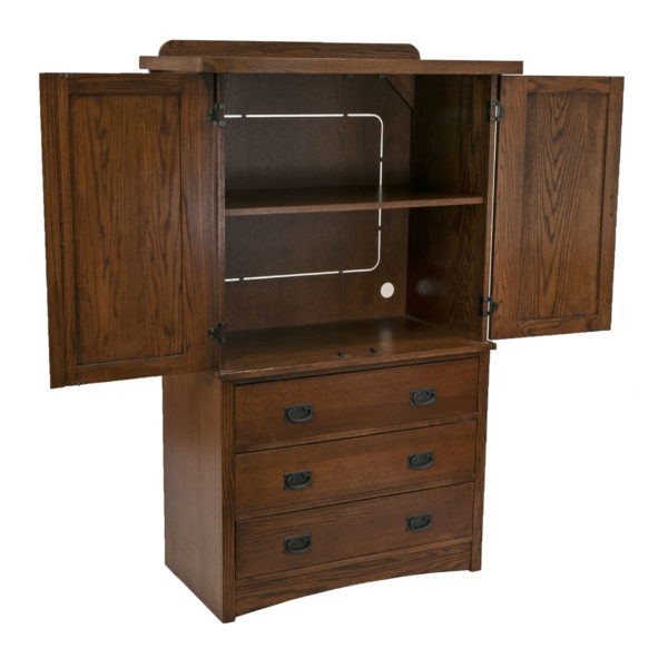 Mission Style Oak Door Chest - Image 2