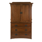 Mission Style Oak Door Chest