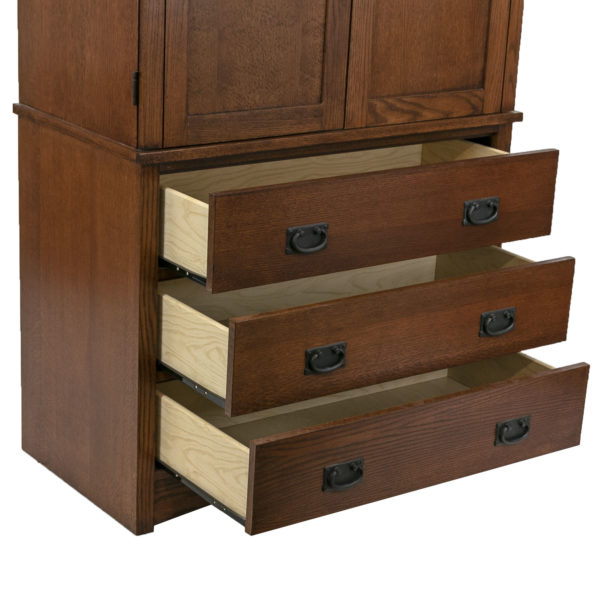 Mission Style Oak Door Chest - Image 6