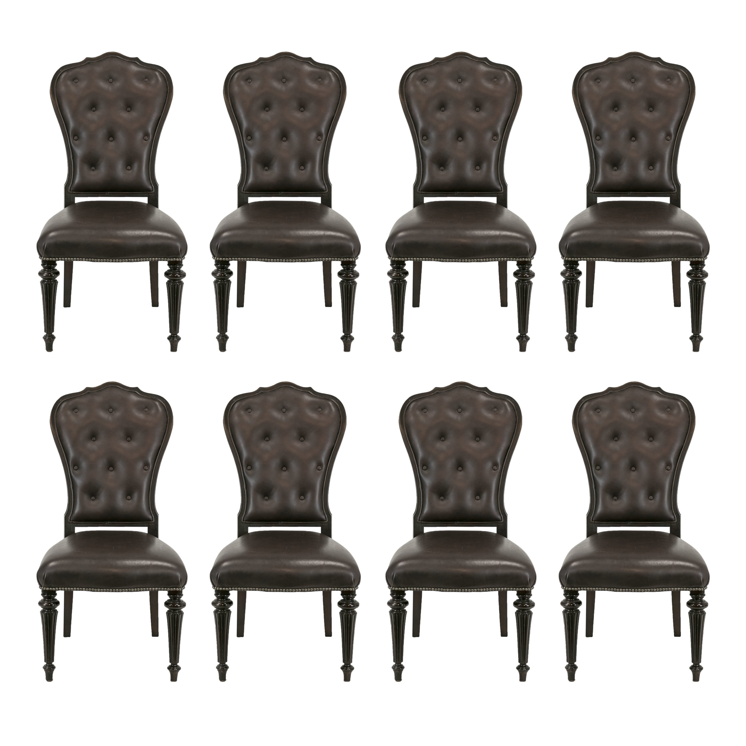 Set of 8 STANLEY Tufted Back Dining Chairs | Grandview Mercantile