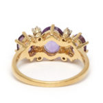 Amethyst and Diamond Ring in 14 Karat Gold - Image 3