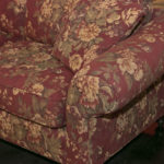 MCCREARY MODERN Floral Upholstered Sofa in Rust - Image 2