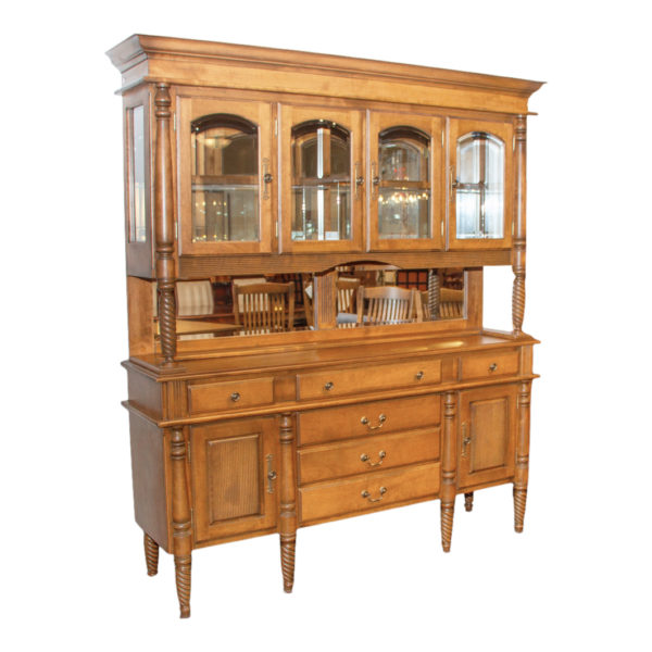CANADEL Birch Buffet and Hutch in Nutmeg Finish - Image 7