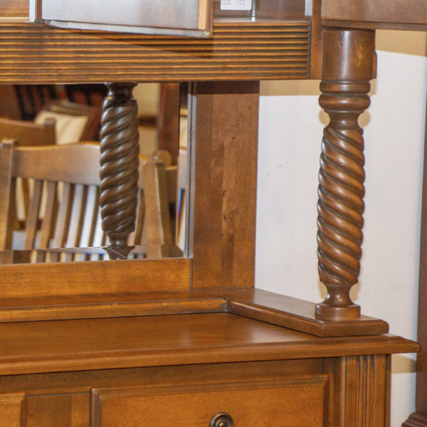 CANADEL Birch Buffet and Hutch in Nutmeg Finish - Image 3