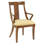 ETHAN ALLEN Medallion Collection Round Dining Table with 6 Chairs and 2-18” Leaves - Image 3