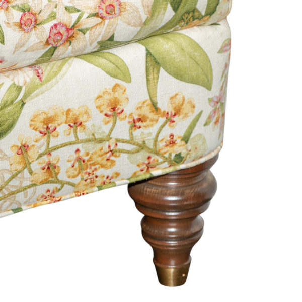 ETHAN ALLEN Floral Upholstered Loveseat - Image 4