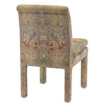 Set of 4 Parsons Chairs Upholstered in Colorful Tapestry - Image 4