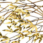 CURTIS JERÉ Brass Leaf Wall Sculpture - Image 2