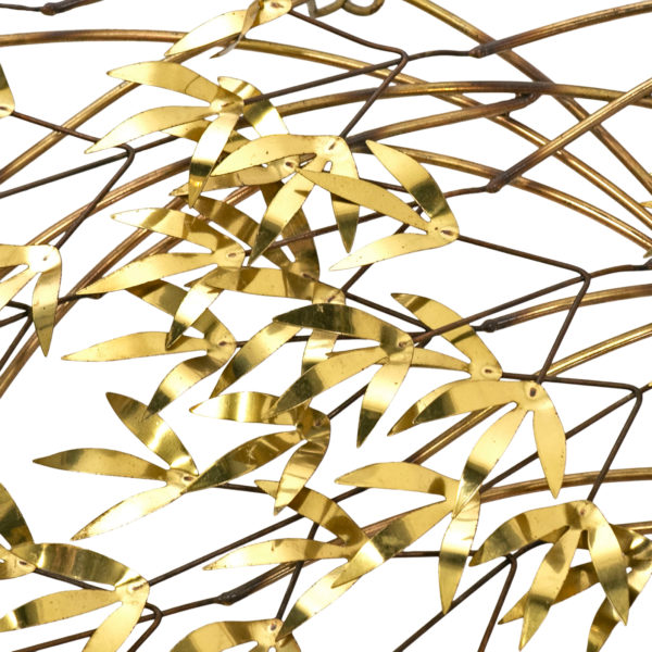 CURTIS JERÉ Brass Leaf Wall Sculpture - Image 2