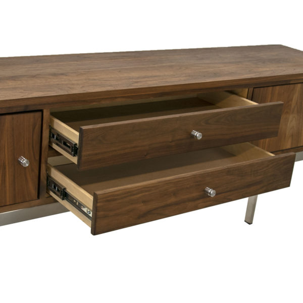 ROOM AND BOARD Linear Walnut Console Cabinet - Image 5