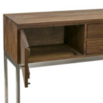 ROOM AND BOARD Linear Walnut Console Cabinet - Image 6