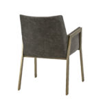 New SUNPAN Bernadette Armchair in Mottled Grey Faux Leather - Image 4