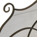 GUMP’S SAN FRANCISCO Metal Scroll Fireplace Screen - Image 3