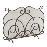GUMP’S SAN FRANCISCO Metal Scroll Fireplace Screen - Image 2