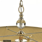UTTERMOST Drum Shade Chandelier with Hanging Crystals - Image 4