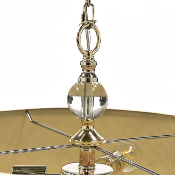 UTTERMOST Drum Shade Chandelier with Hanging Crystals - Image 4