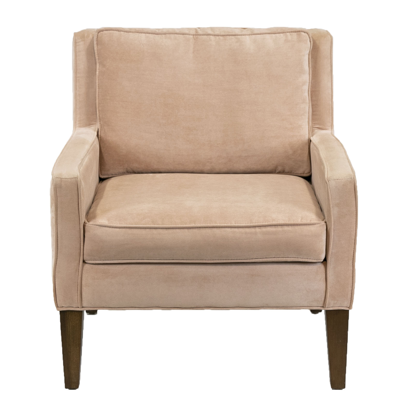 LINDEN Accent Chair in Gypsy Blush Microfiber Grandview Mercantile