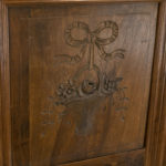 Trumeau Style Mirror with Antique Carved Panel - Image 5