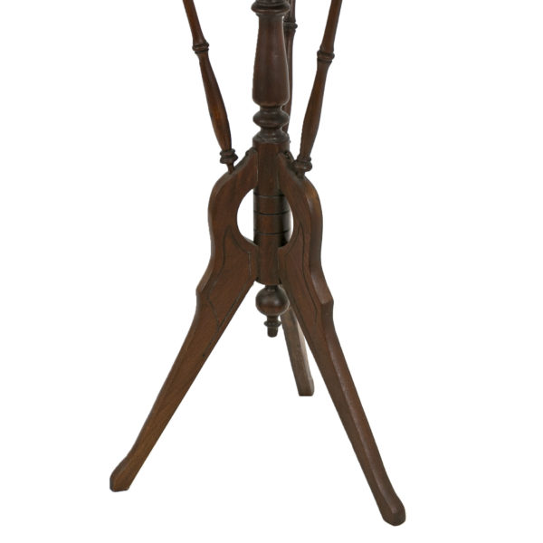 Antique Victorian Round Pedestal Game Table - Image 4