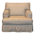 ARHAUS Camden Collection Swiveling Club Chair in Oatmeal Tweed
