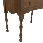 Antique Secretary Desk with Cane Seat Chair - Image 7