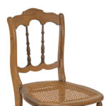 Antique Secretary Desk with Cane Seat Chair - Image 9
