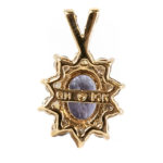 Tanzanite and Diamond Pendant in 14 Karat Gold - Image 3