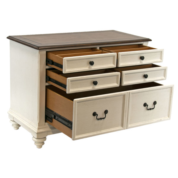 HAVERTY’S Newport Collection File Cabinet in White - Image 3