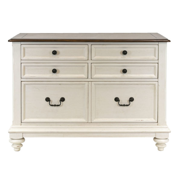 HAVERTY’S Newport Collection File Cabinet in White - Image 1