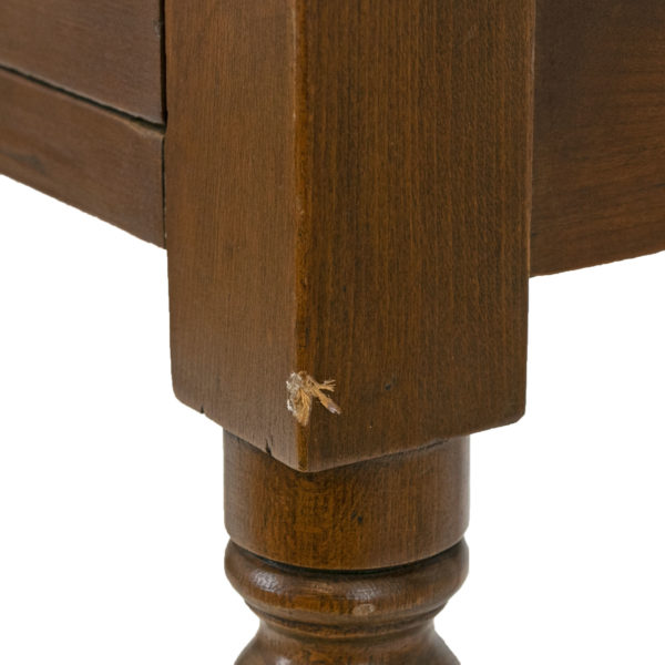Antique Single Drawer Stand on Turned Legs - Image 5