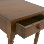 Antique Single Drawer Stand on Turned Legs - Image 2