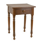 Antique Single Drawer Stand on Turned Legs