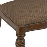 BERNHARDT Round Glass Top Dining Table on Fluted Base with 4 Ellipse Back Dining Chairs - Image 10