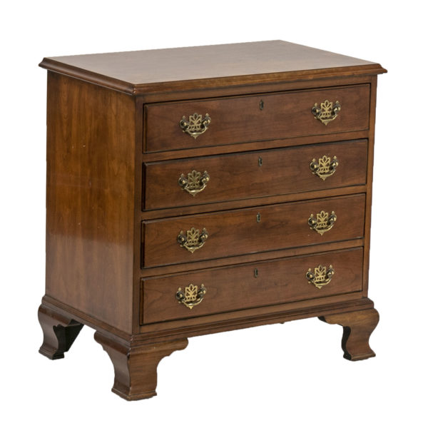 HENREDON Cherry 4 Drawer Bedside Chest - Image 2