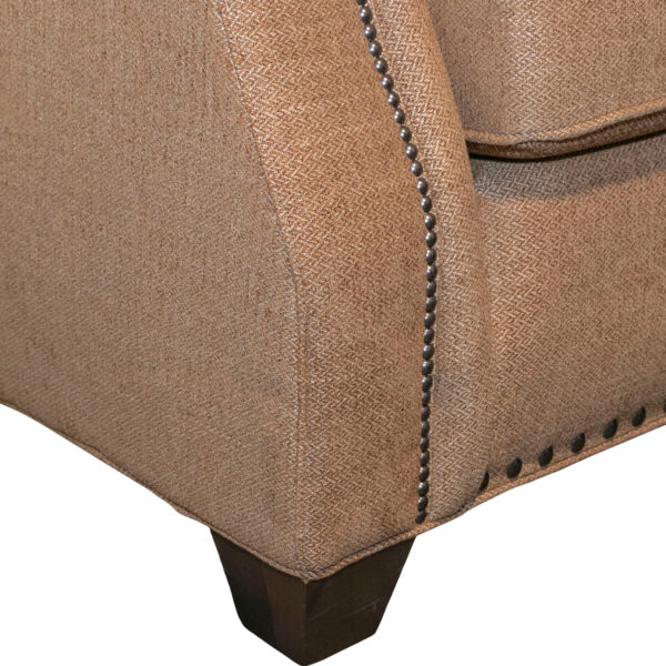 New SMITH BROTHERS Sofa in Gold Herringbone Upholstery - Image 5