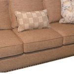 New SMITH BROTHERS Sofa in Gold Herringbone Upholstery - Image 4