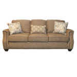 New SMITH BROTHERS Sofa in Gold Herringbone Upholstery