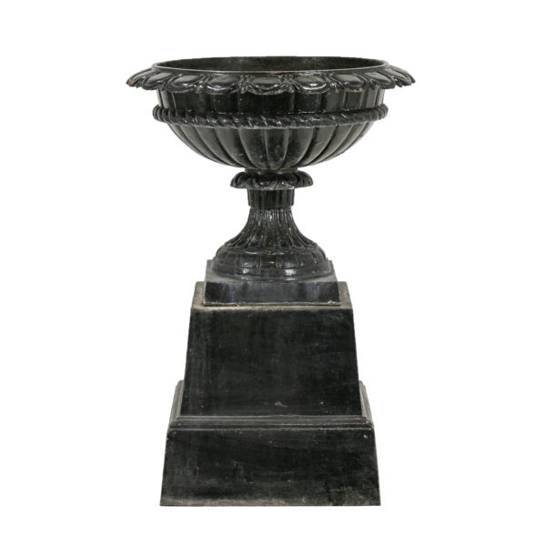 Cast Iron Black Finish Planter - Image 1