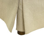 MARGE CARSON Skirted Ottoman in Neutral Upholstery - Image 4