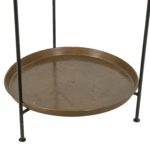 Turkish 2-Tier Copper and Iron Plant Stand - Image 4
