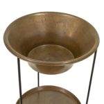 Turkish 2-Tier Copper and Iron Plant Stand - Image 2