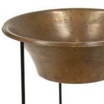 Turkish 2-Tier Copper and Iron Plant Stand - Image 3